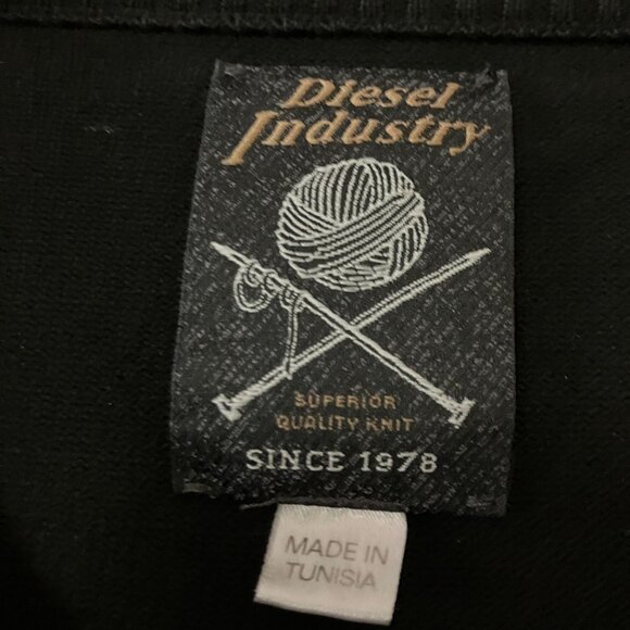 Diesel Industry Womens Colorblock Wool Designer Sweater Size Small Gray FA EXC - Picture 5 of 11